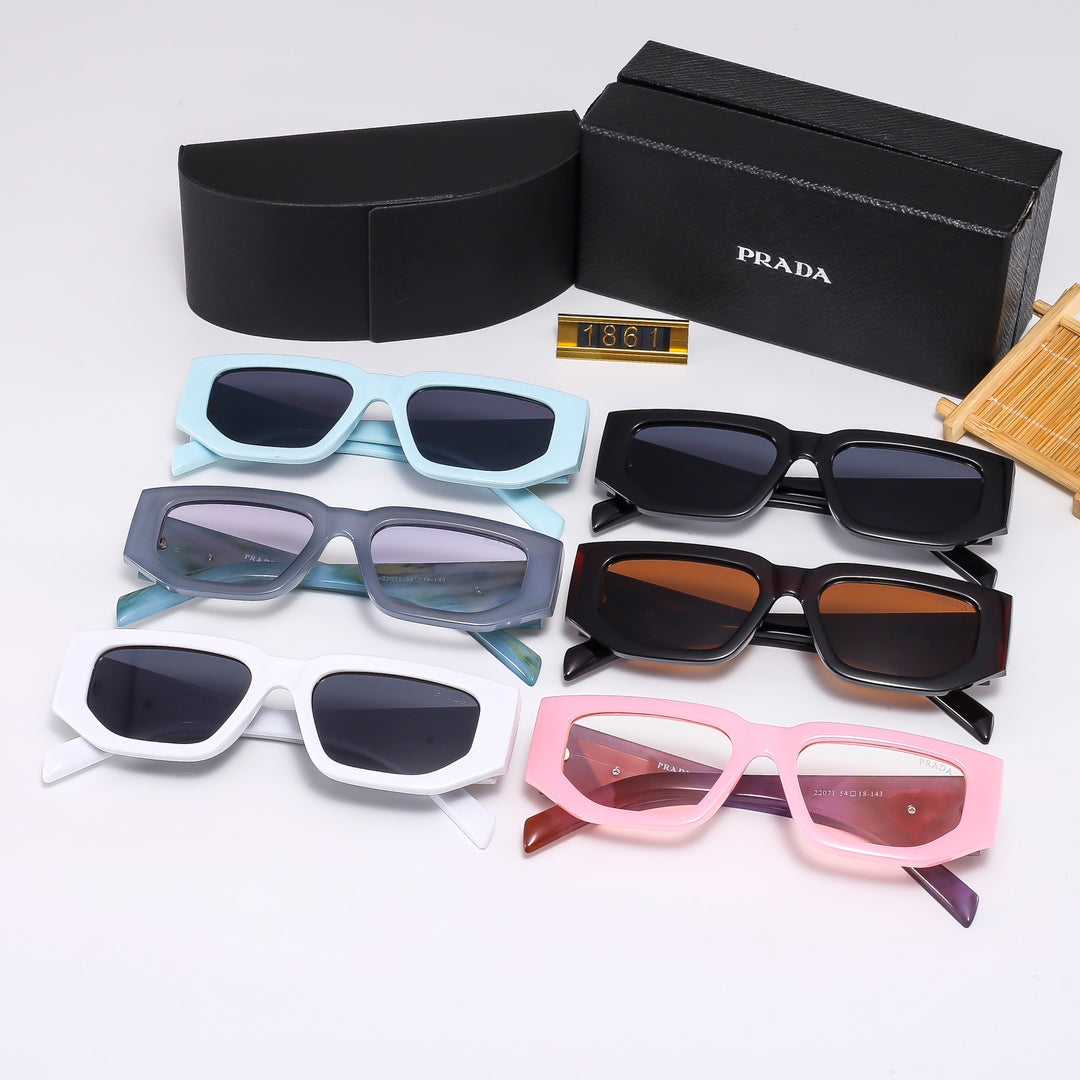 Retro Polygonal Mesh Unisex Sunglasses 1861s
