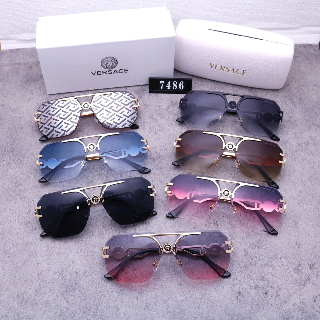 Stylish Medusa Rimless Sunglasses 7486s