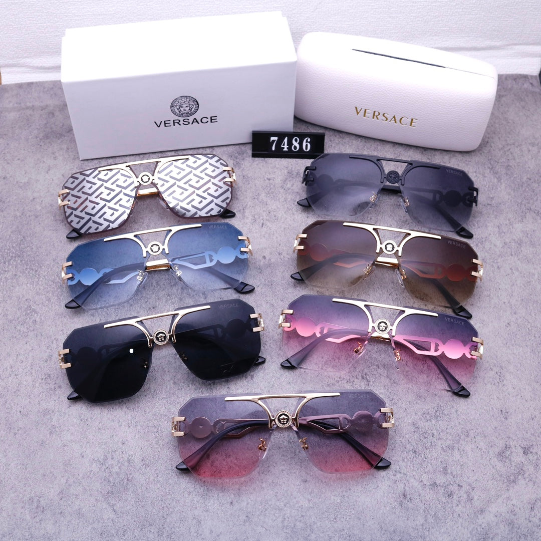 Stylish Medusa Rimless Sunglasses 7486s