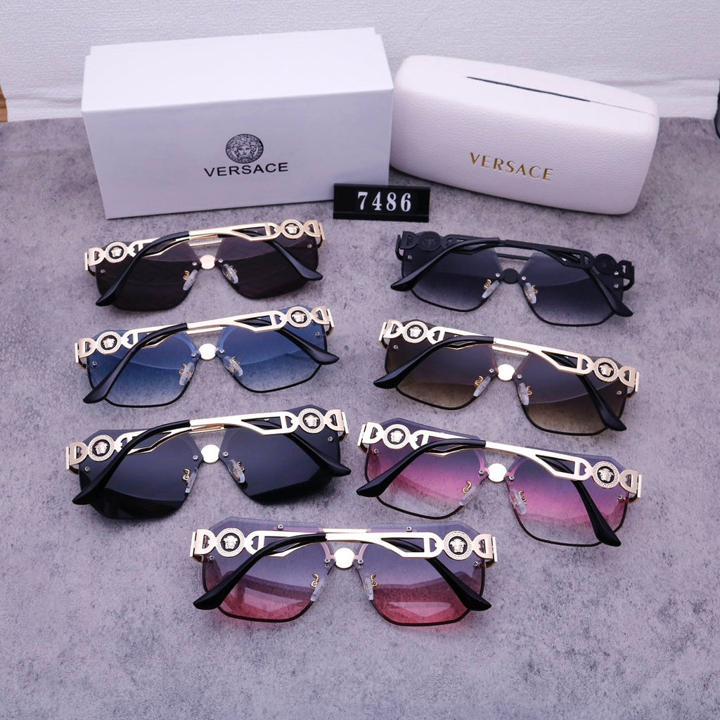 Stylish Medusa Rimless Sunglasses 7486s