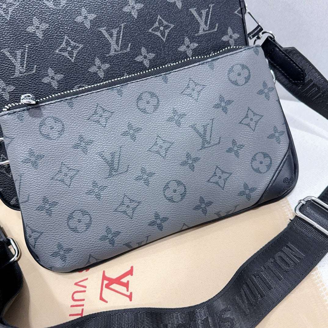 Classic Monogram Trio Messenger Bag - A Fashion Must-Have-1-2