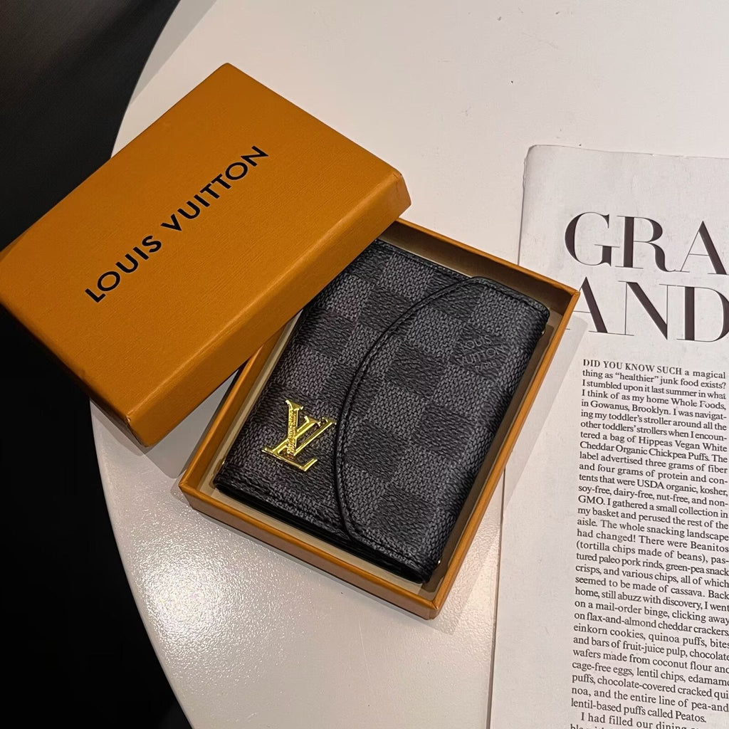Luxury LV & GG-Inspired Monogram Compact Wallet Collections